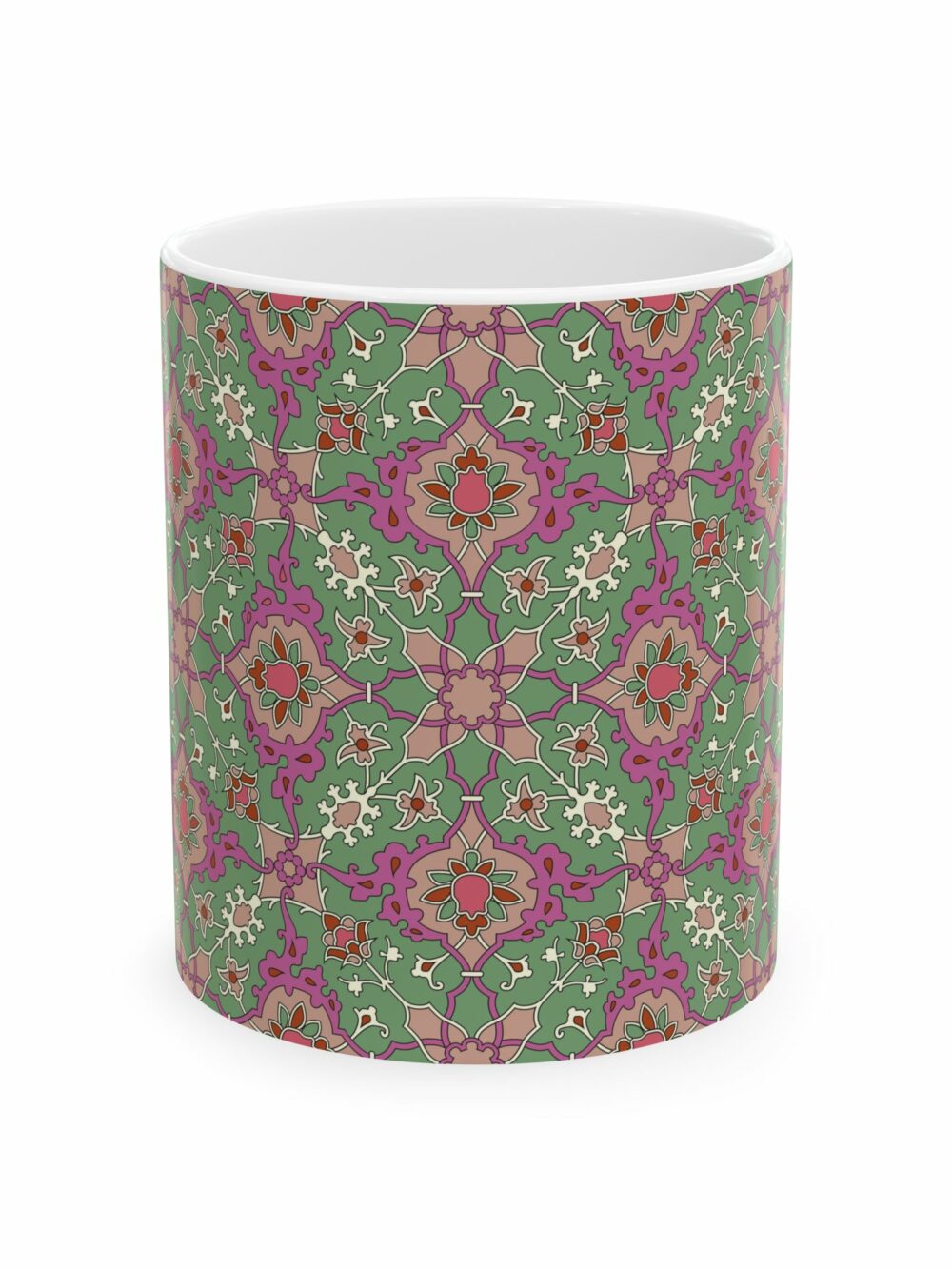 Mug - Green Persian Design