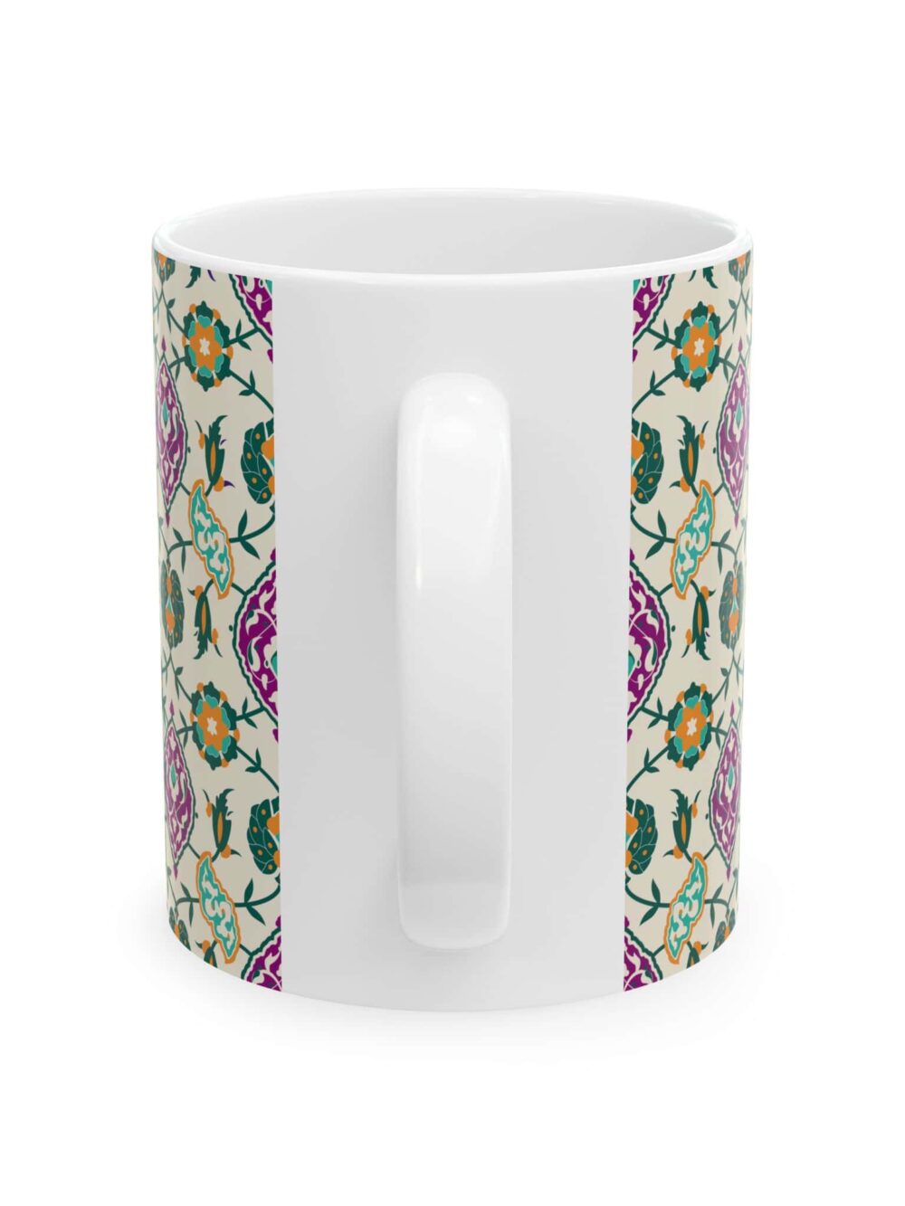 Beige and Green Mug