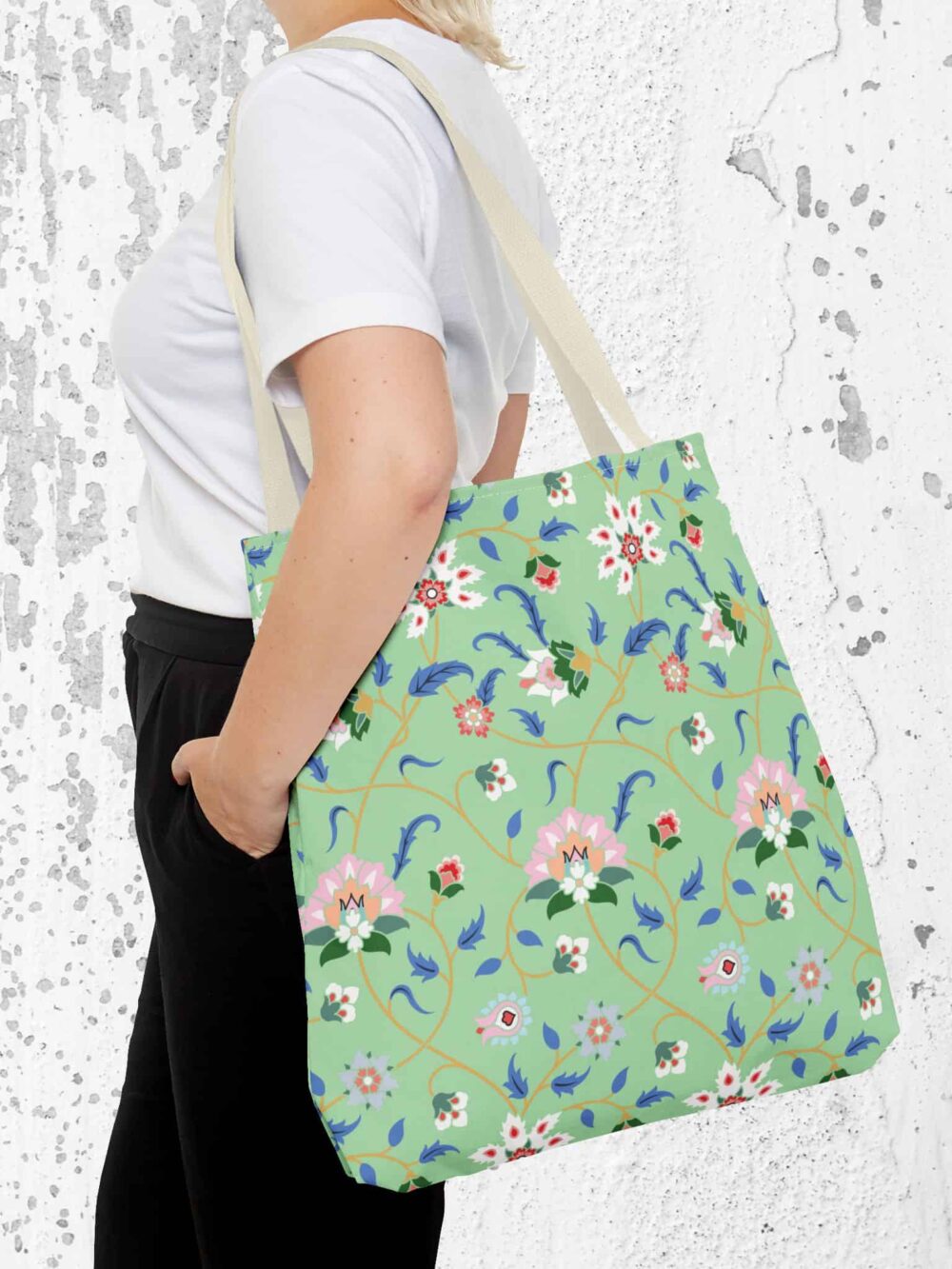 Tote Bag - Green Persian Garden