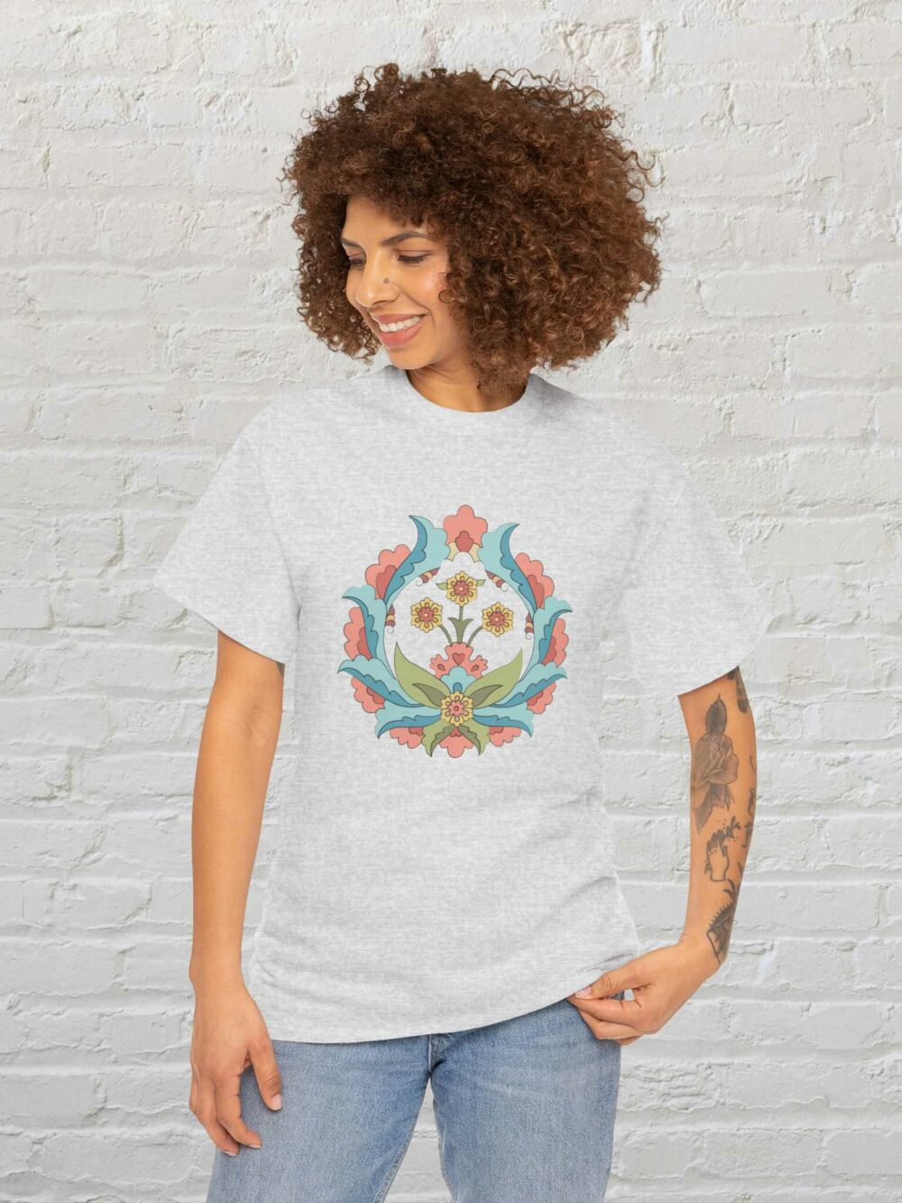 Shah Abbasi Flower Tee