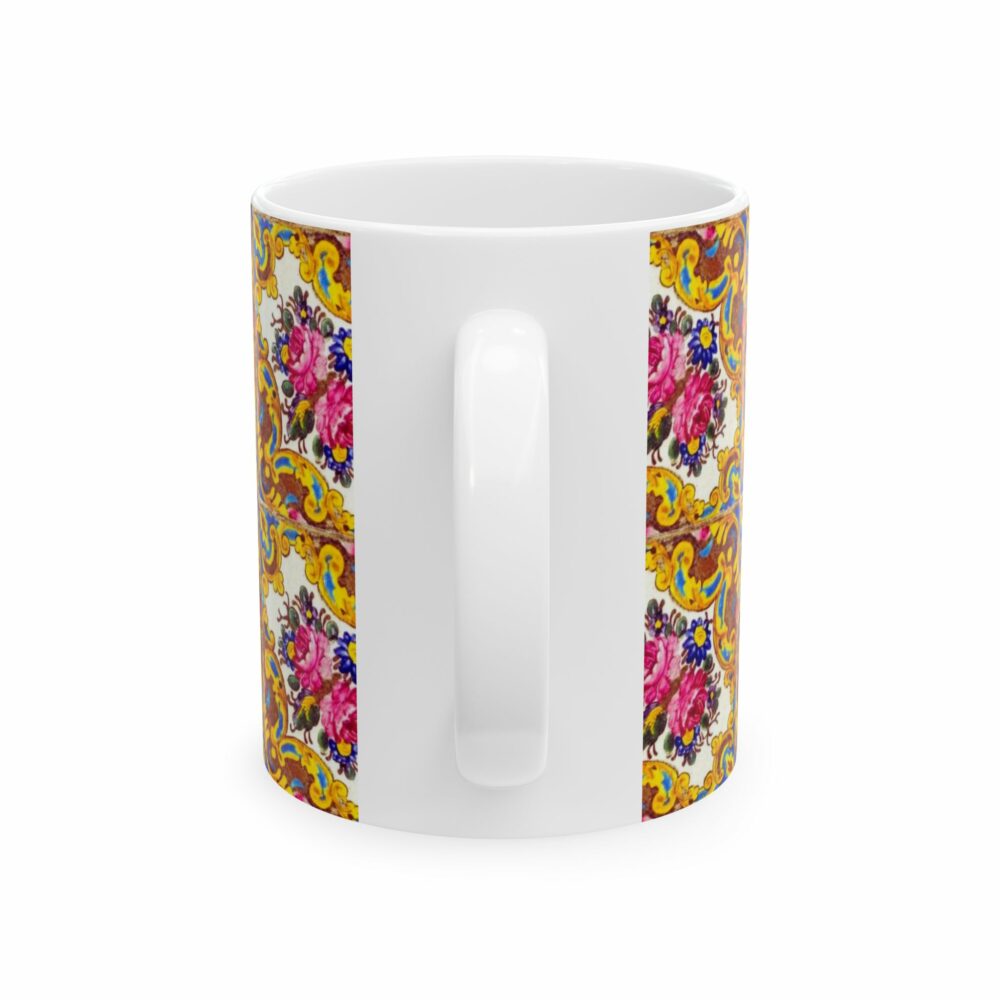 Floral Tile Design Mug