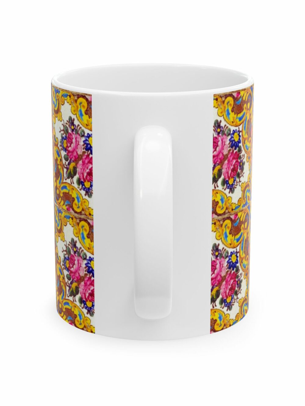Floral Tile Design Mug