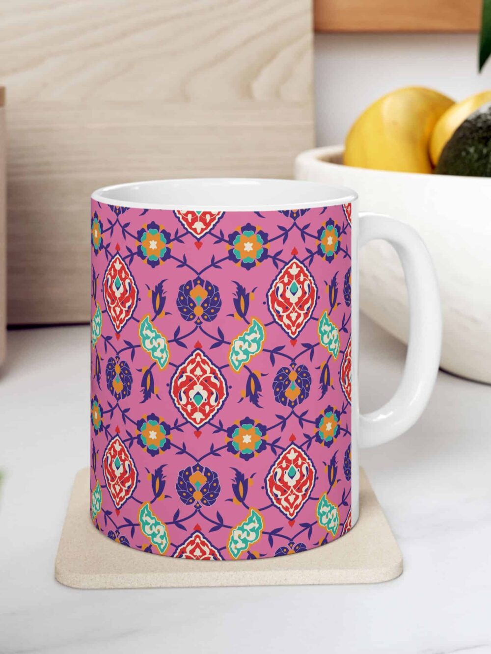 Pink and Navy Mug