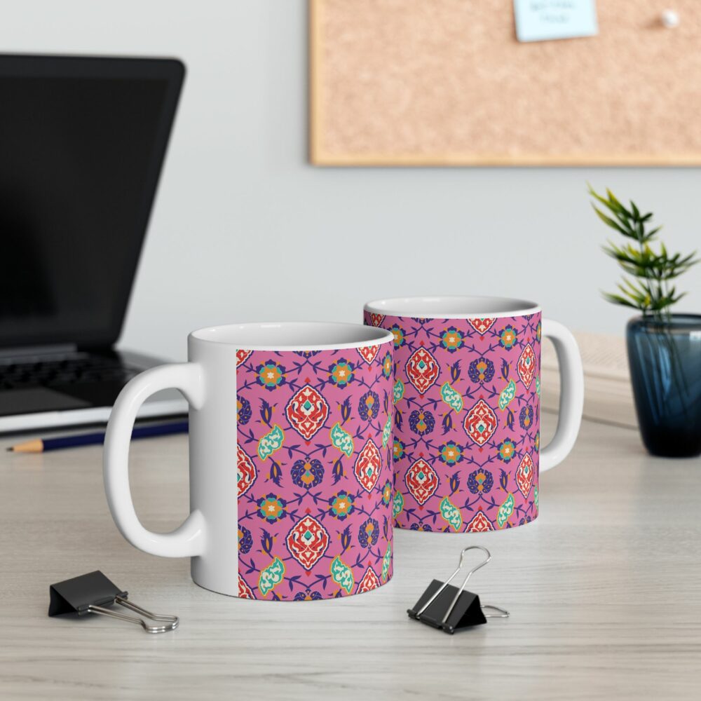 Pink and Navy Mug