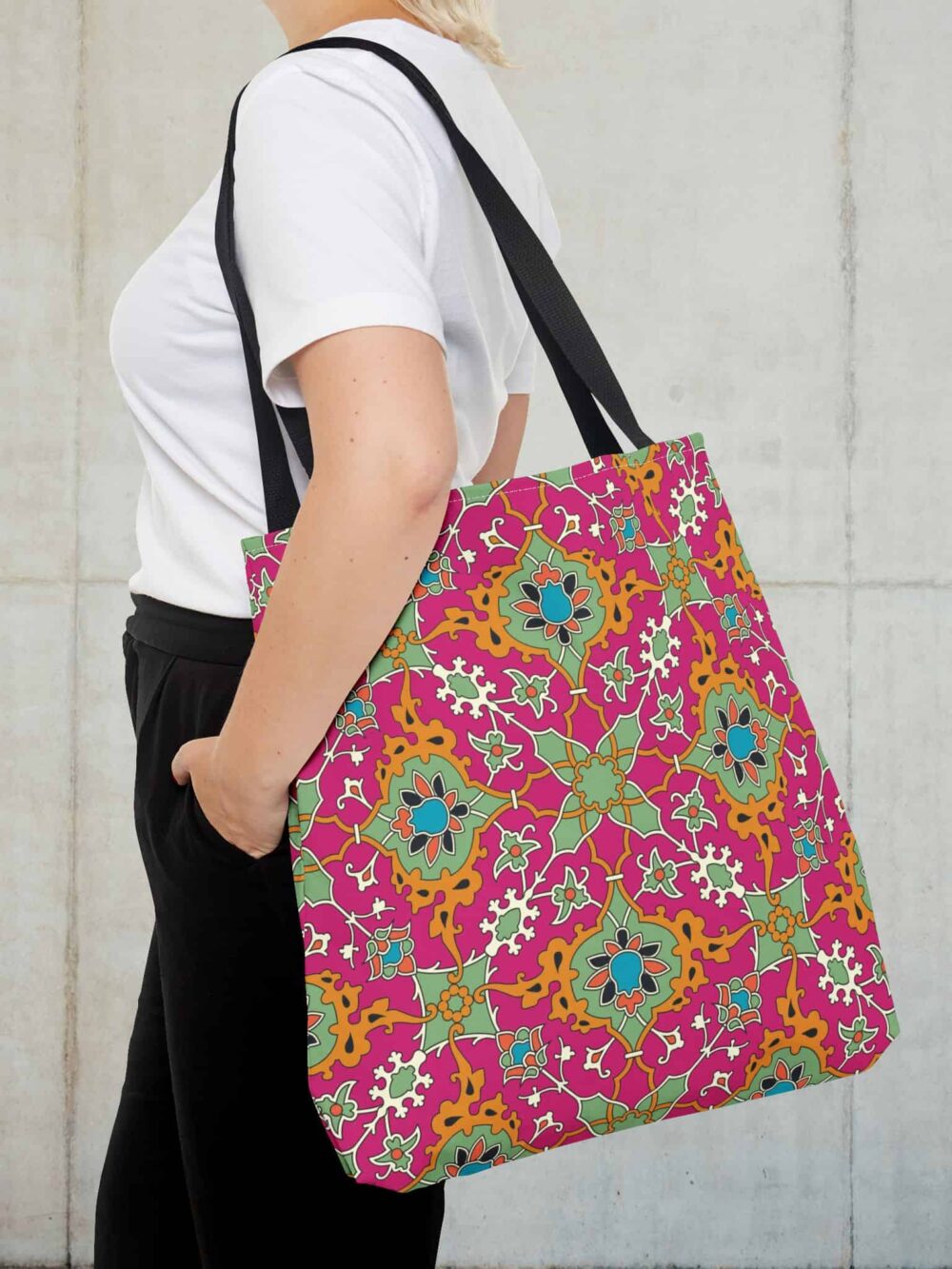 Pink Persian Tote Bag