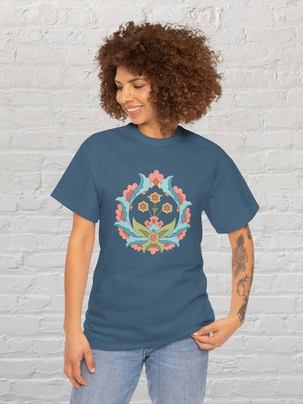 Shah Abbasi Flower Tee