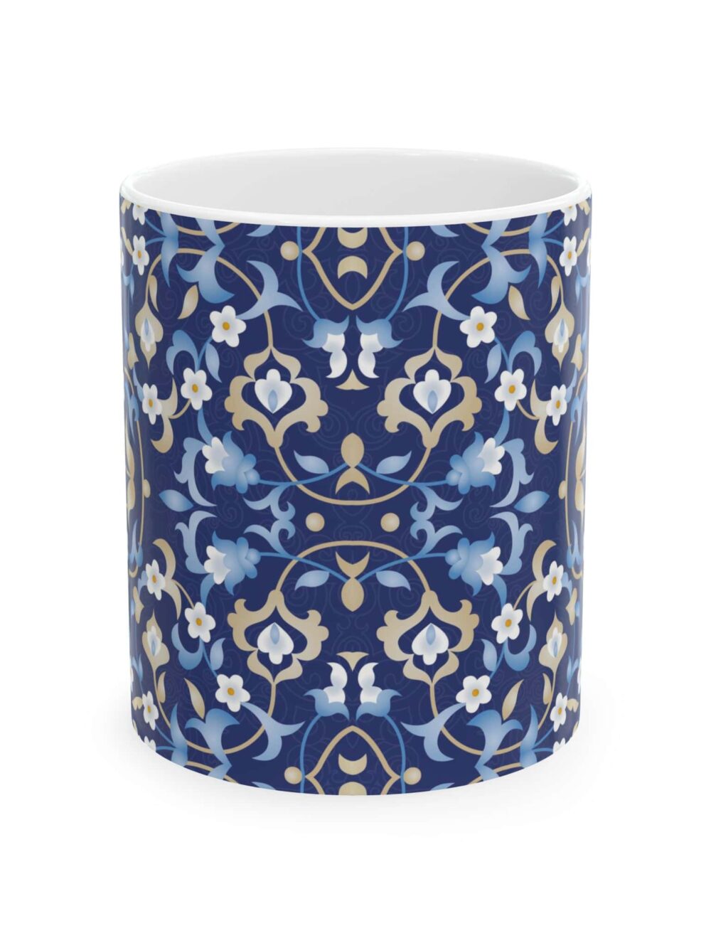 Mug - Persian Blue Floral Design 11oz
