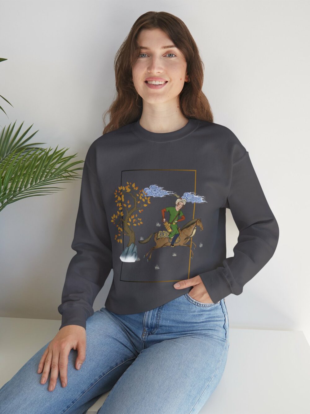 Persian Chapar Design Crewneck Sweatshirt