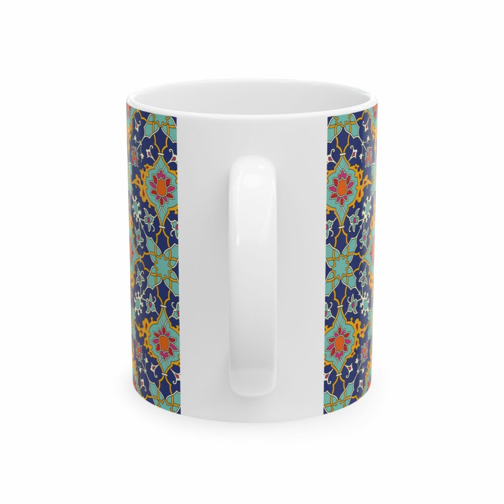 Navy Persian Design Ceramic Mug