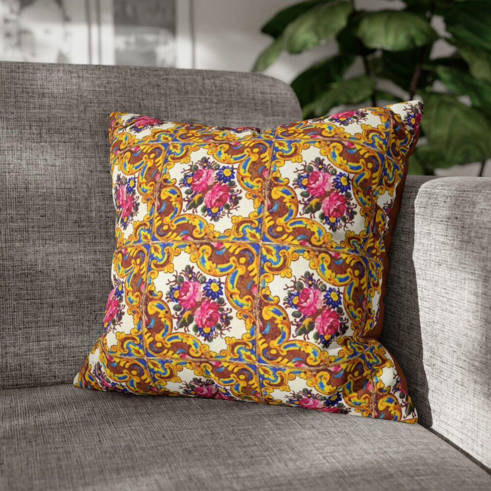 Pillowcase - Floral Tile Design