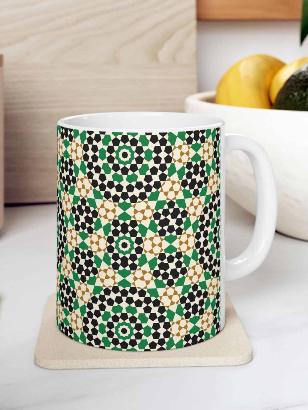 Persian Geometric Ceramic Mug