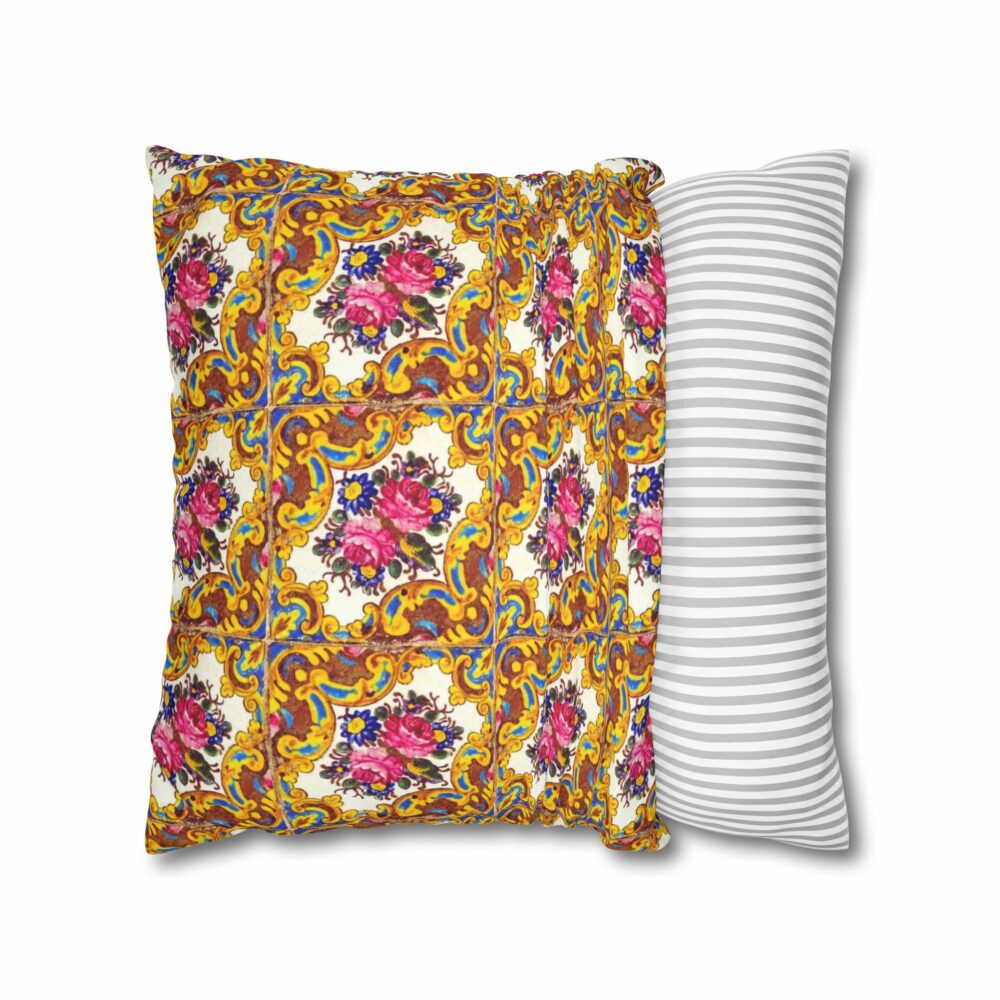 Pillowcase - Floral Tile Design