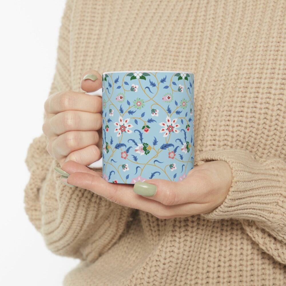 Blue Persian Garden Ceramic Mug