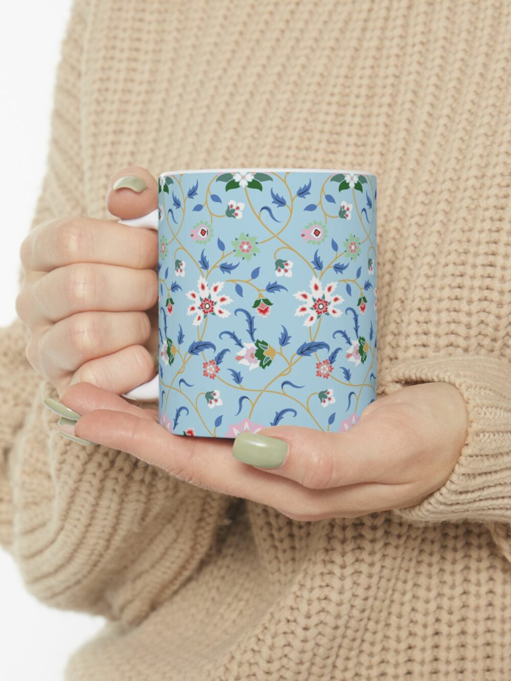 Blue Persian Garden Ceramic Mug