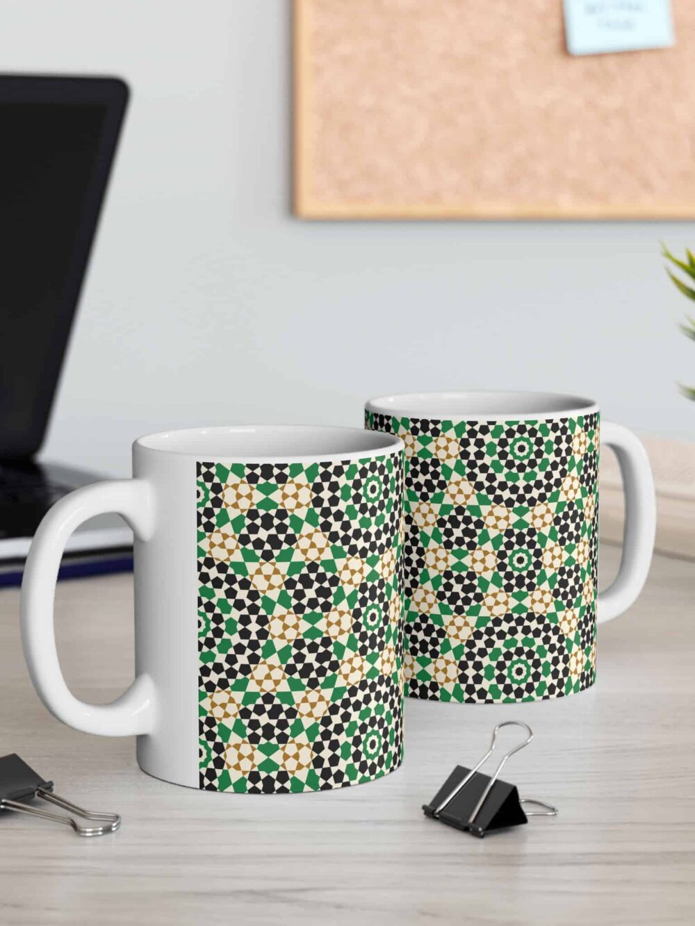Persian Geometric Ceramic Mug