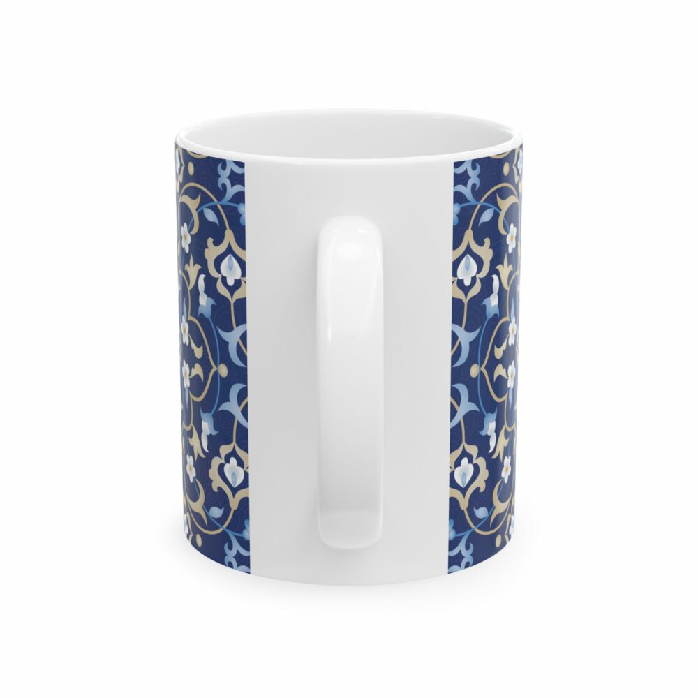 Mug - Persian Blue Floral Design 11oz