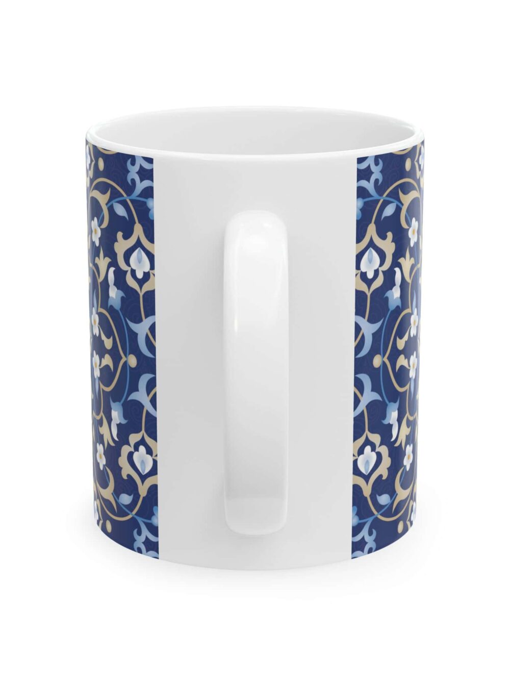 Mug - Persian Blue Floral Design 11oz