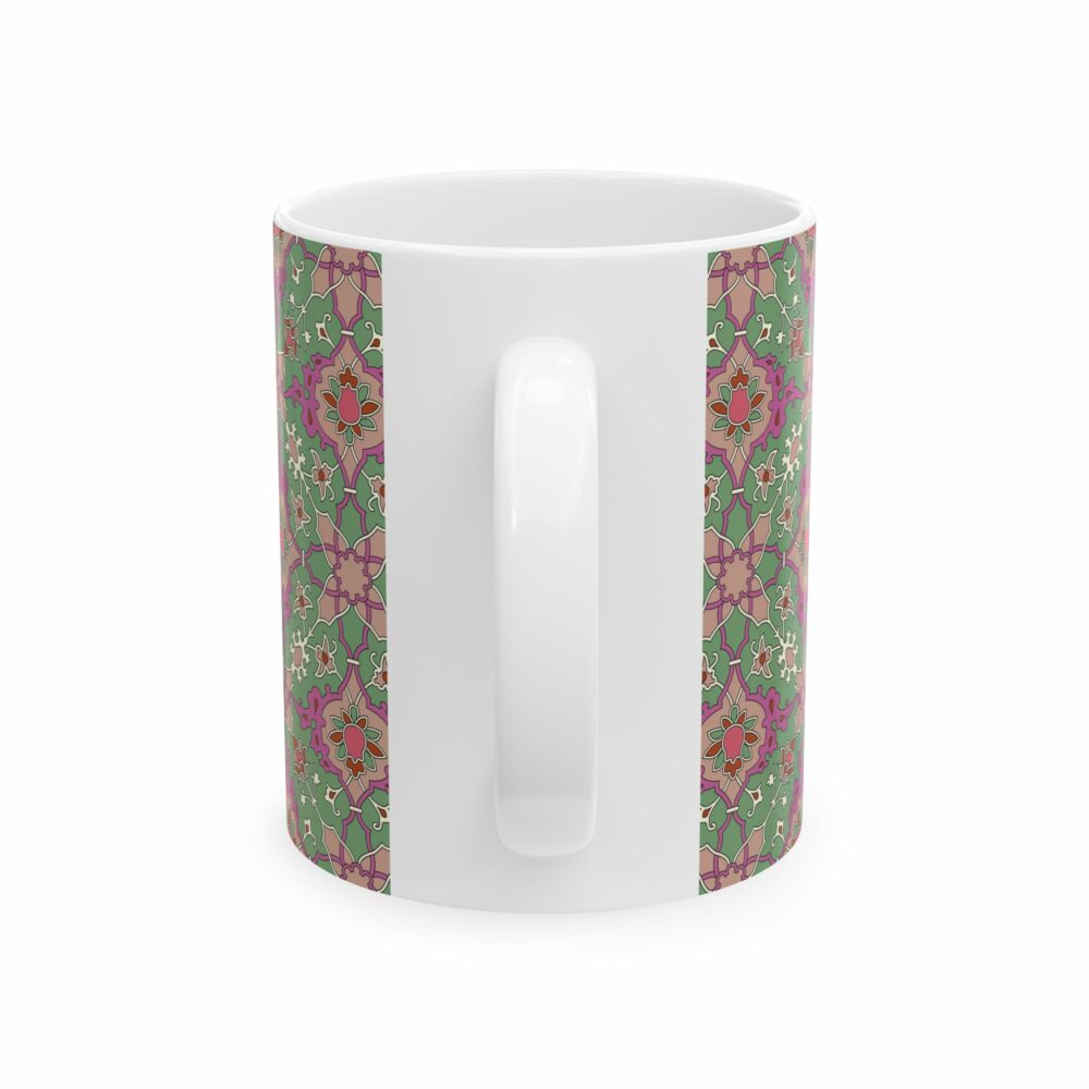 Mug - Green Persian Design