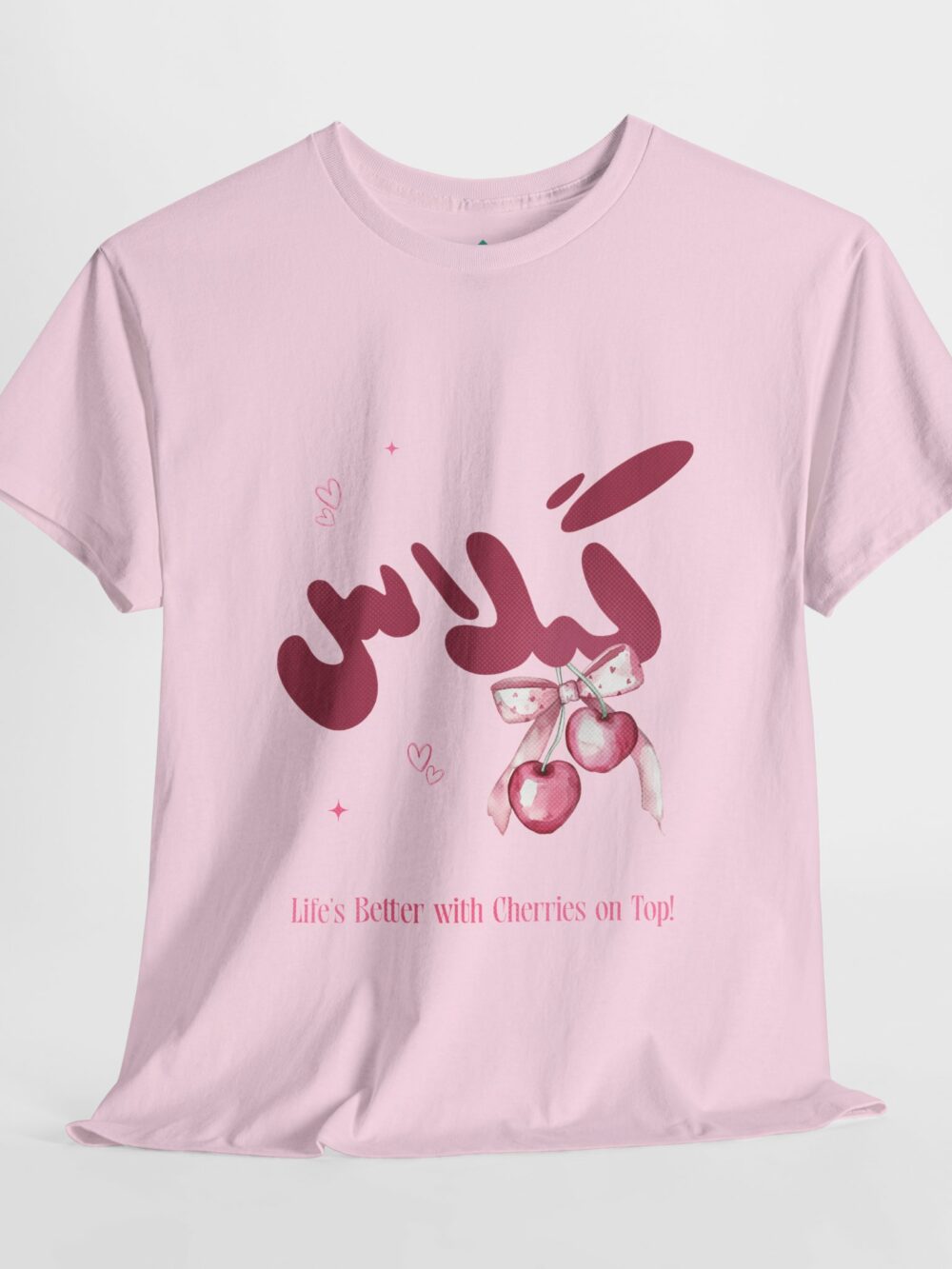 Pink Cherry Graphic T-Shirt