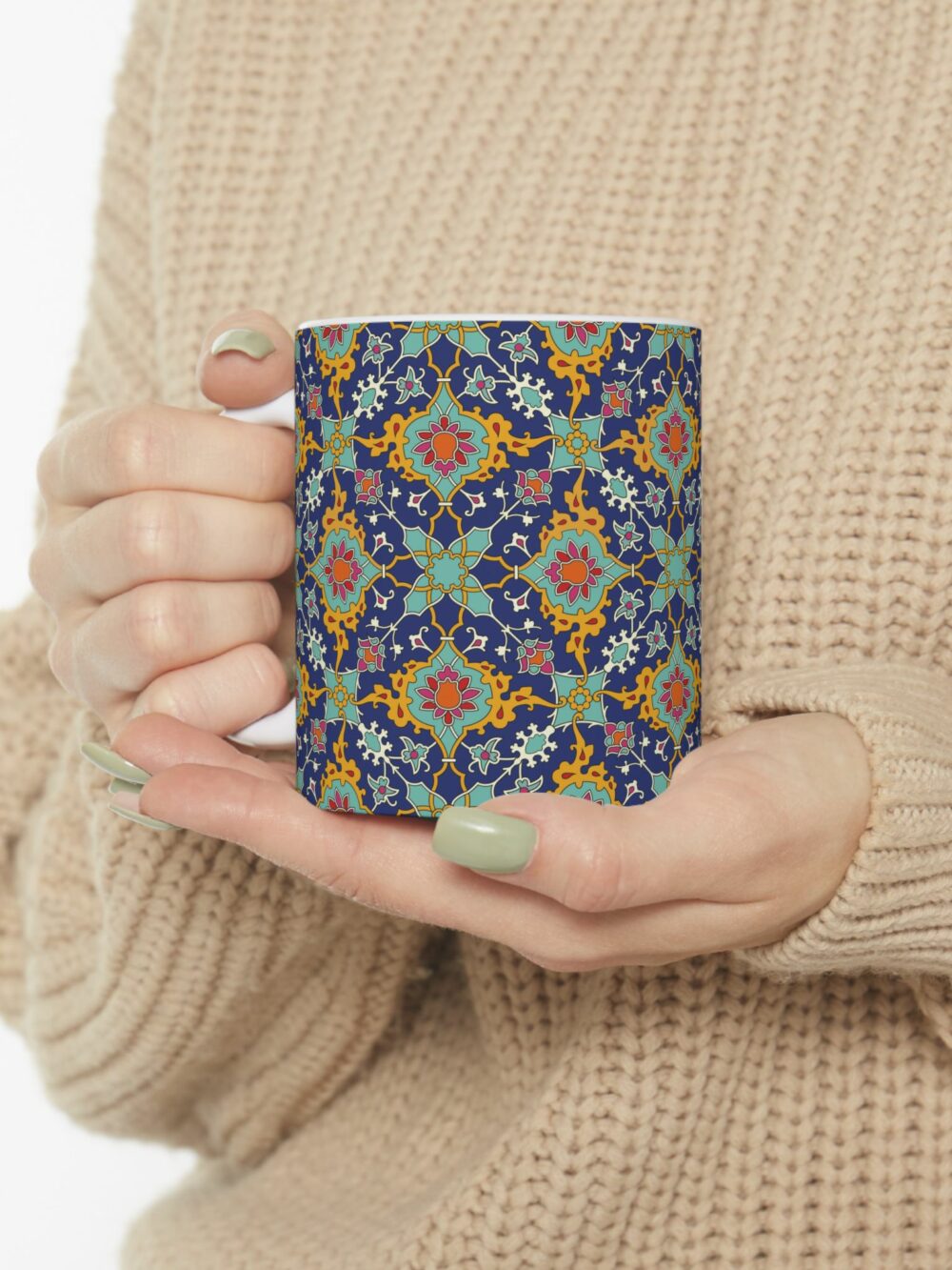 Navy Kashi Persian Design Mug