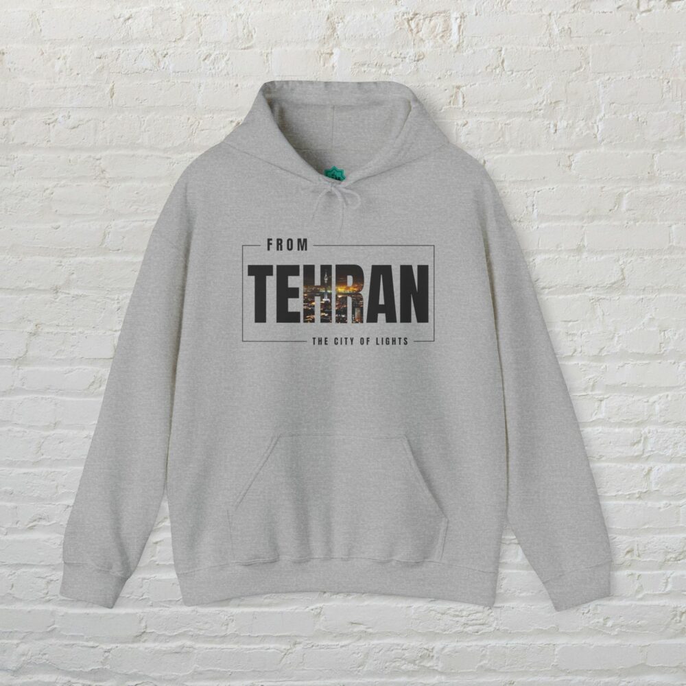 Hooded Sweatshirt - Tehran Cityscape Design