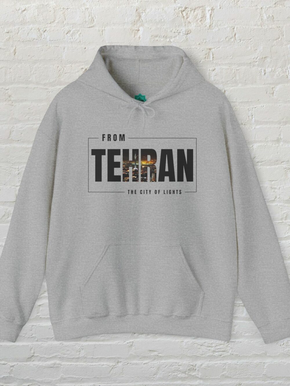 Hooded Sweatshirt - Tehran Cityscape Design