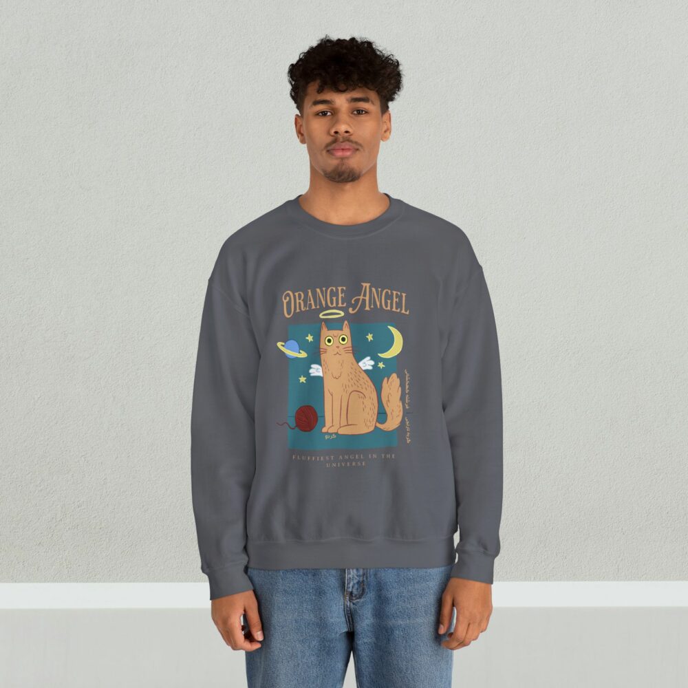 Cat Lover Sweatshirt - Orange Cat Design