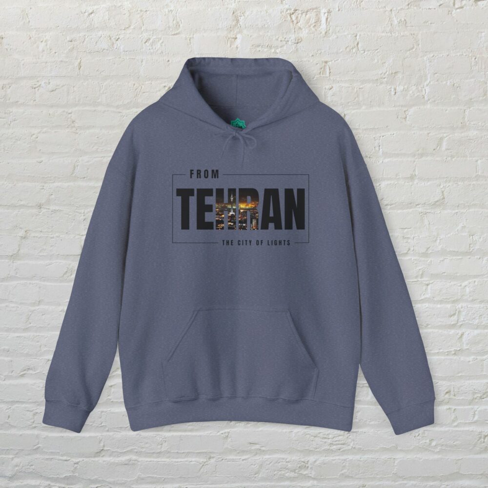 Hooded Sweatshirt - Tehran Cityscape Design