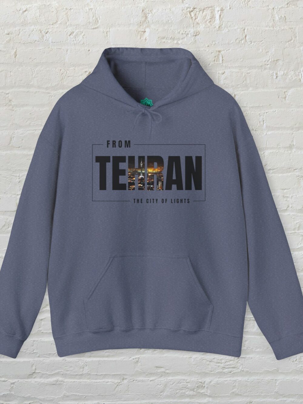 Hooded Sweatshirt - Tehran Cityscape Design