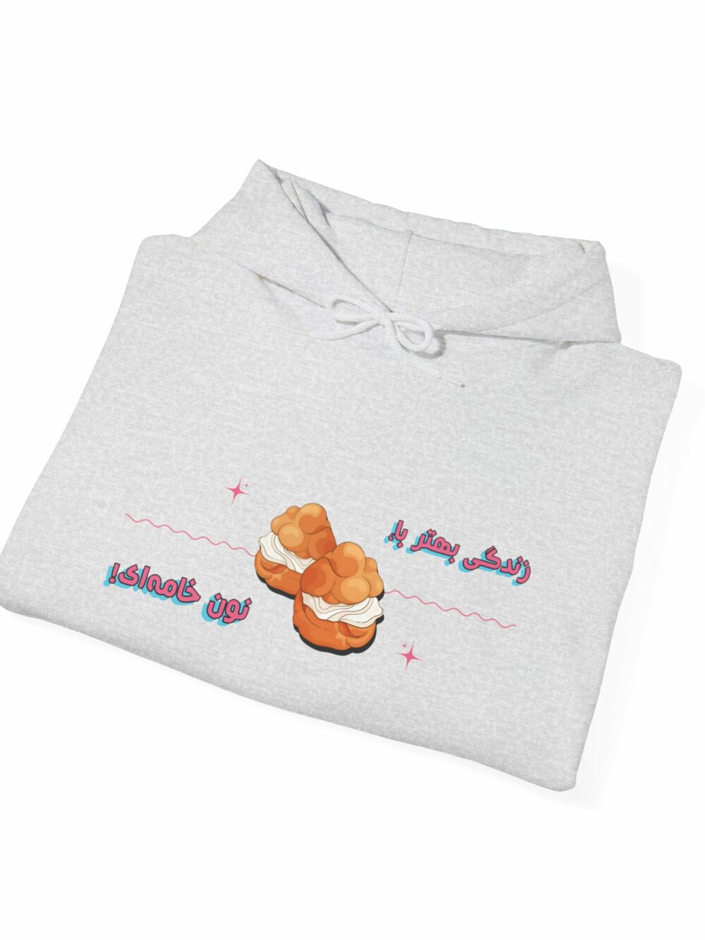 نون خامه ای Hoodie