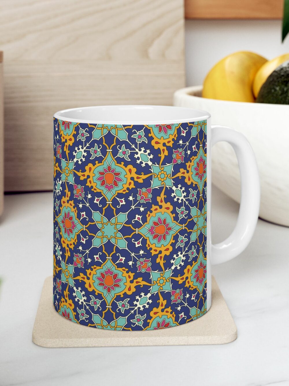 Navy Kashi Persian Design Mug