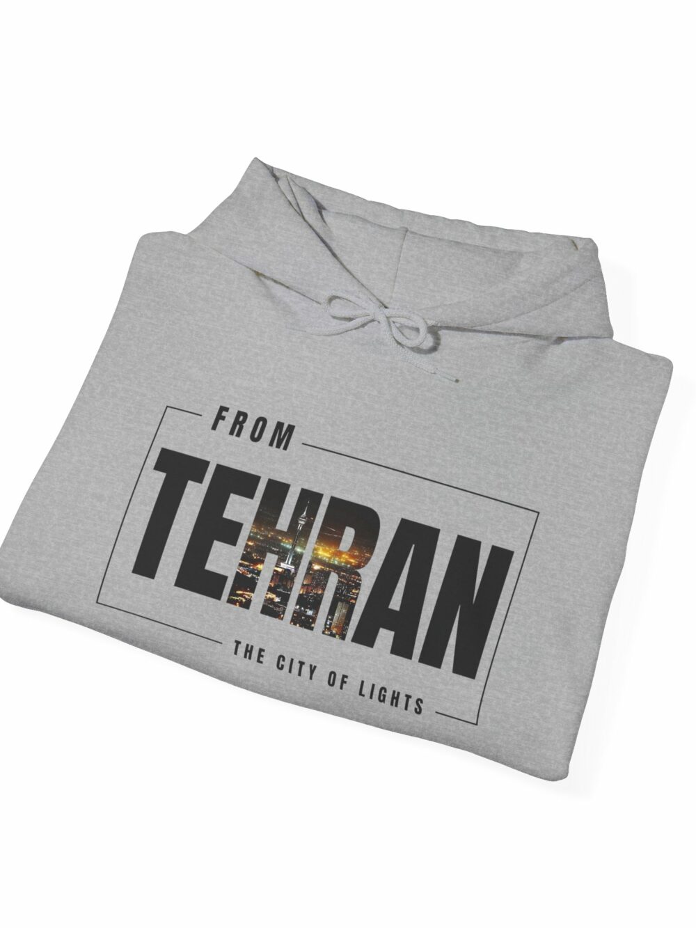 Hooded Sweatshirt - Tehran Cityscape Design