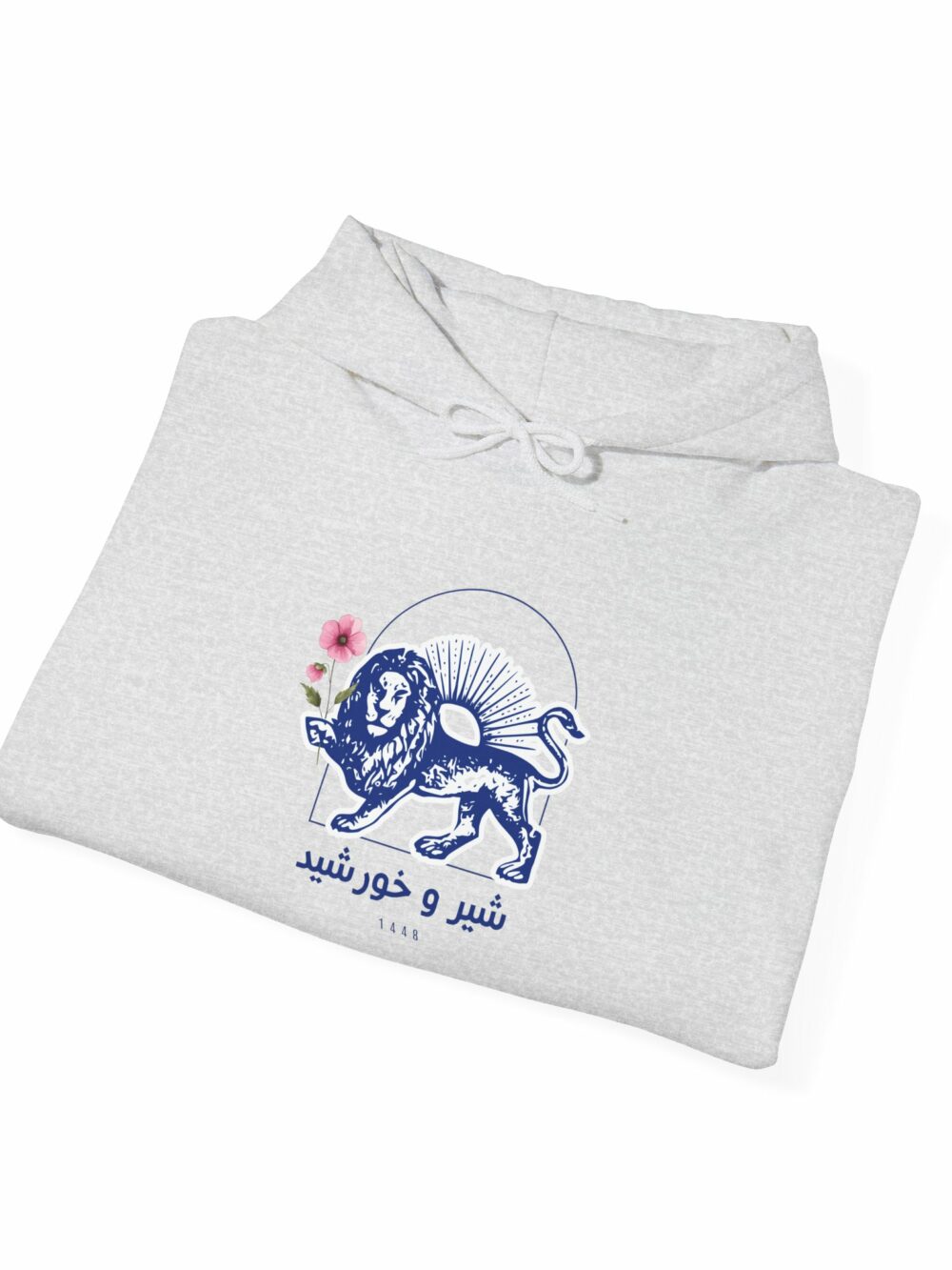 Hooded Sweatshirt - Lion and Sun Design