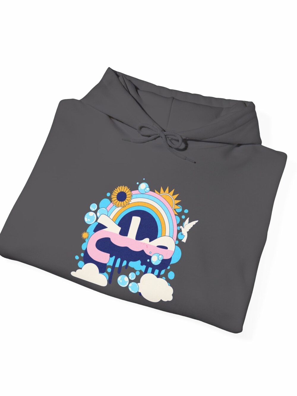 Hooded Sweatshirt with Peace - صلح Design