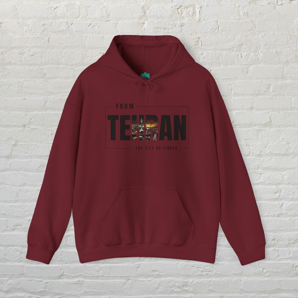 Hooded Sweatshirt - Tehran Cityscape Design