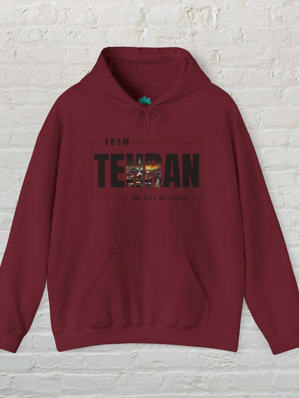 Hooded Sweatshirt - Tehran Cityscape Design