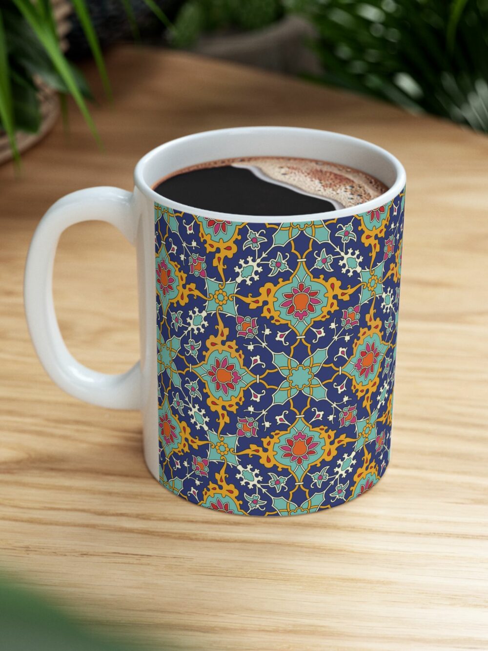Navy Kashi Persian Design Mug