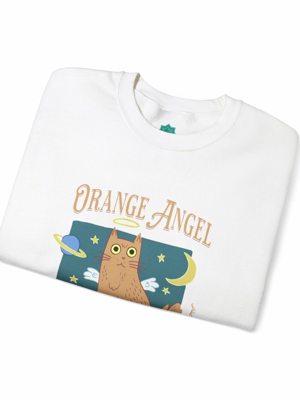 Cat Lover Sweatshirt - Orange Cat Design