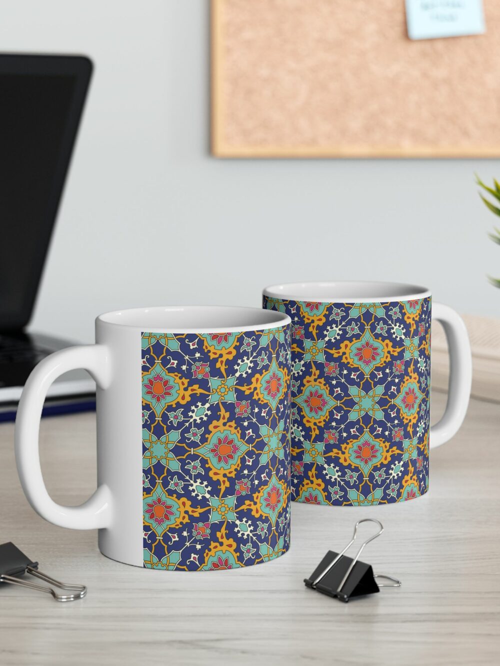 Navy Kashi Persian Design Mug