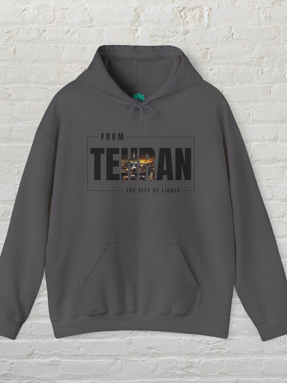 Hooded Sweatshirt - Tehran Cityscape Design