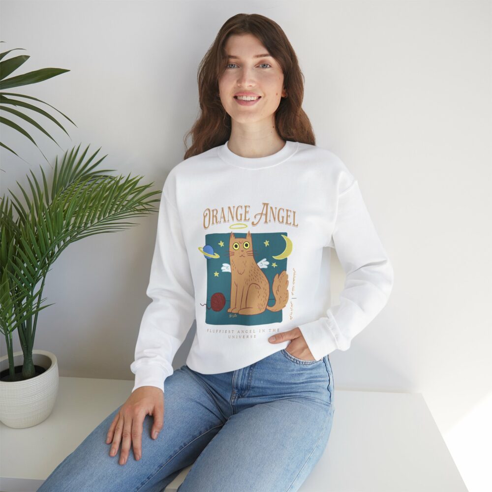 Cat Lover Sweatshirt - Orange Cat Design