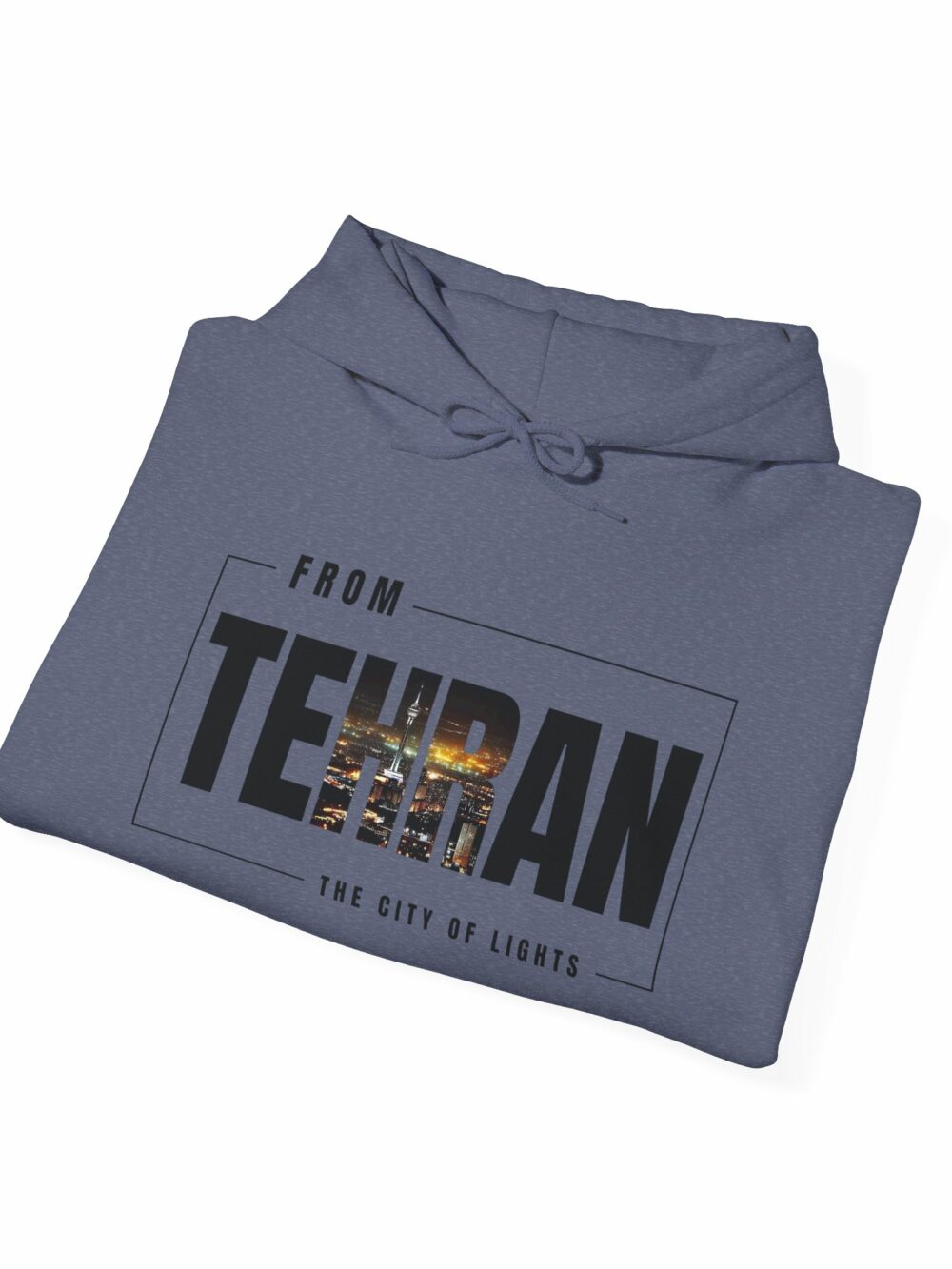 Hooded Sweatshirt - Tehran Cityscape Design