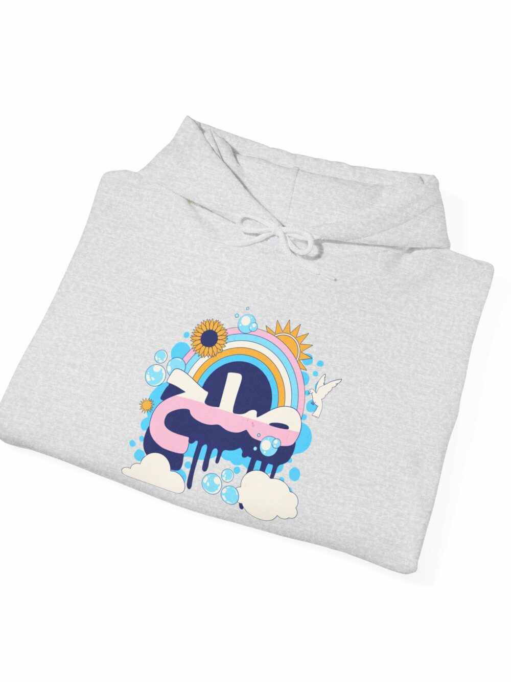 Hooded Sweatshirt with Peace - صلح Design