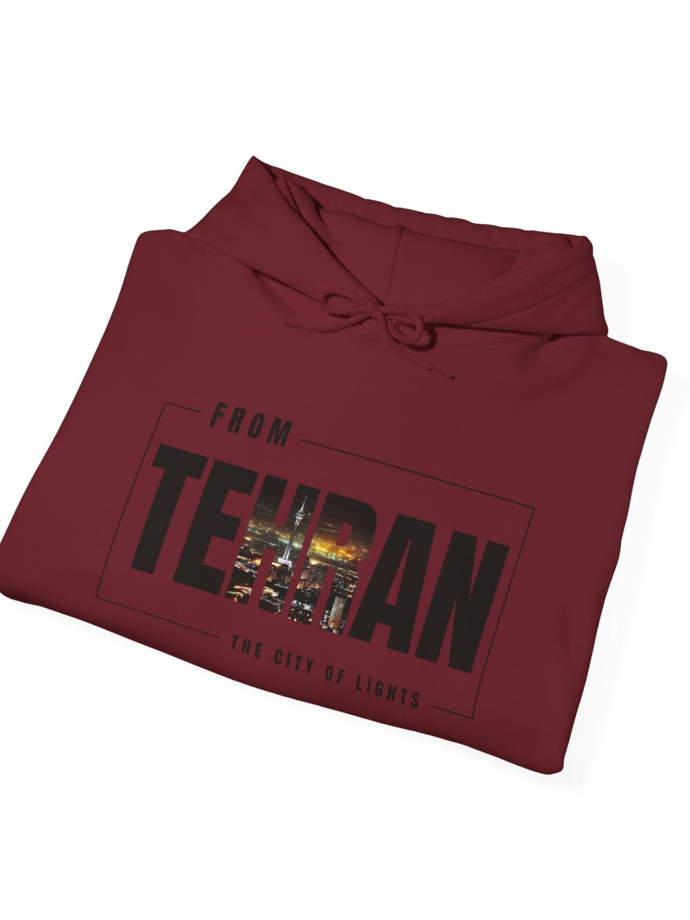 Hooded Sweatshirt - Tehran Cityscape Design