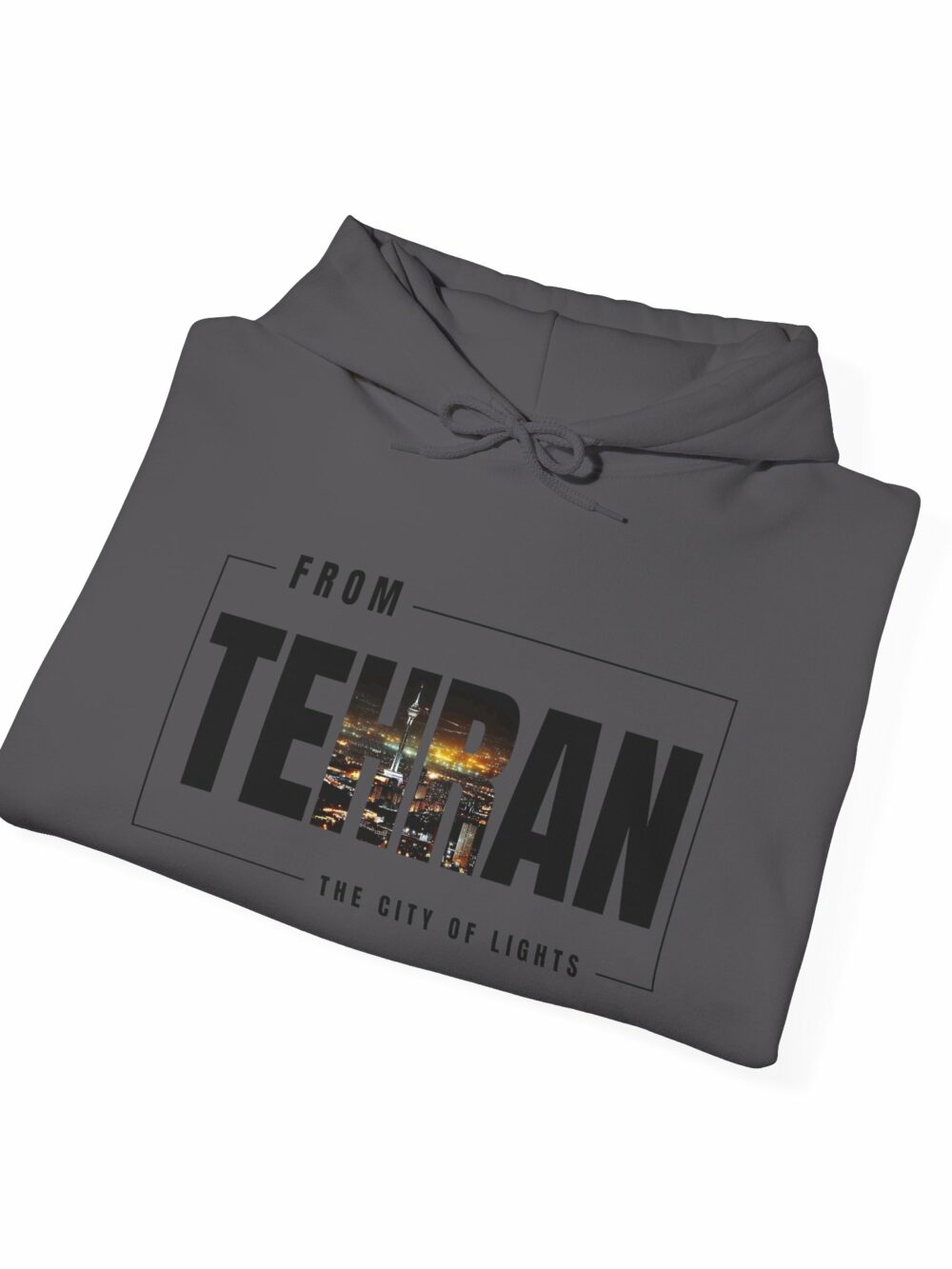 Hooded Sweatshirt - Tehran Cityscape Design