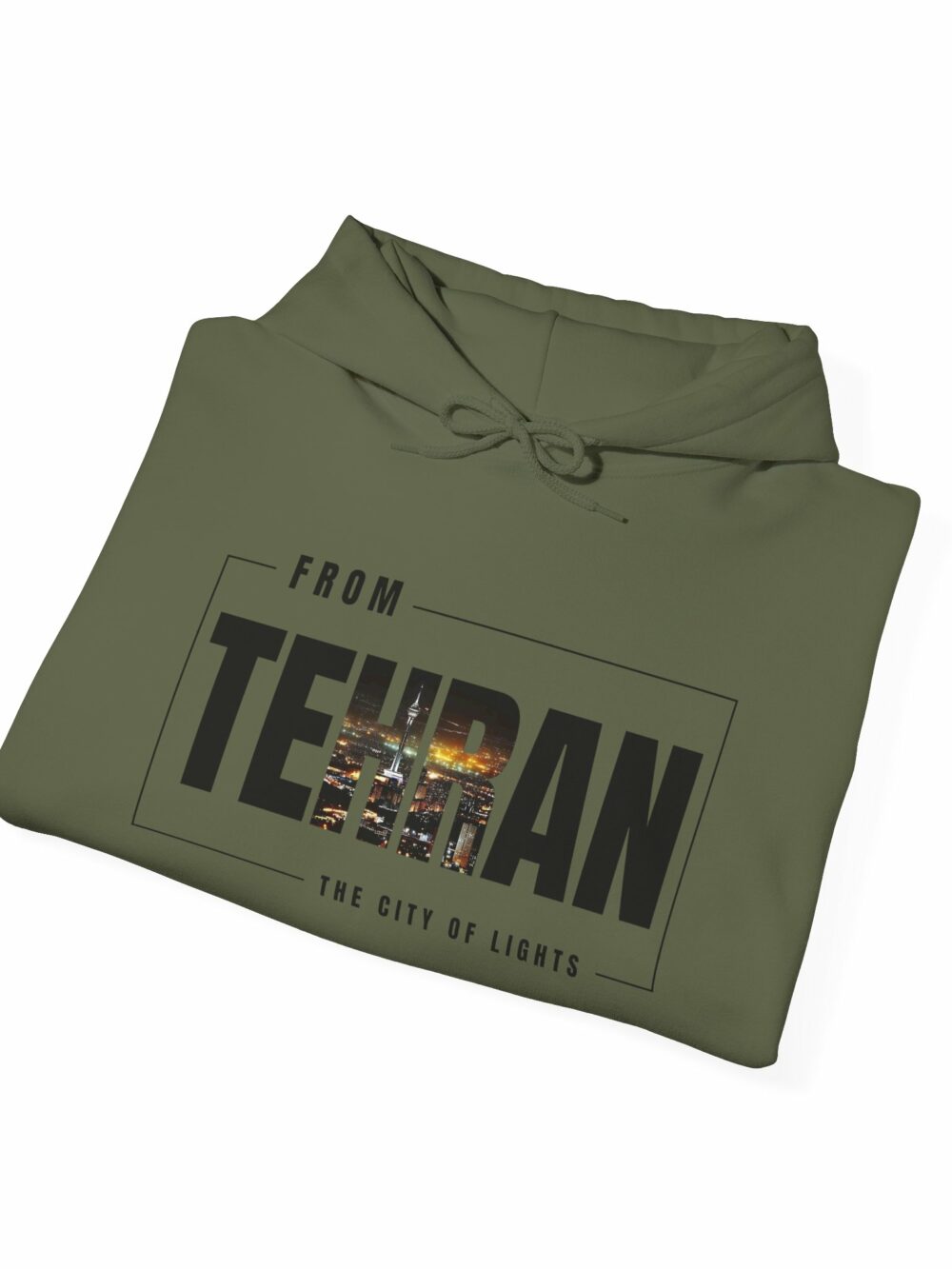 Hooded Sweatshirt - Tehran Cityscape Design