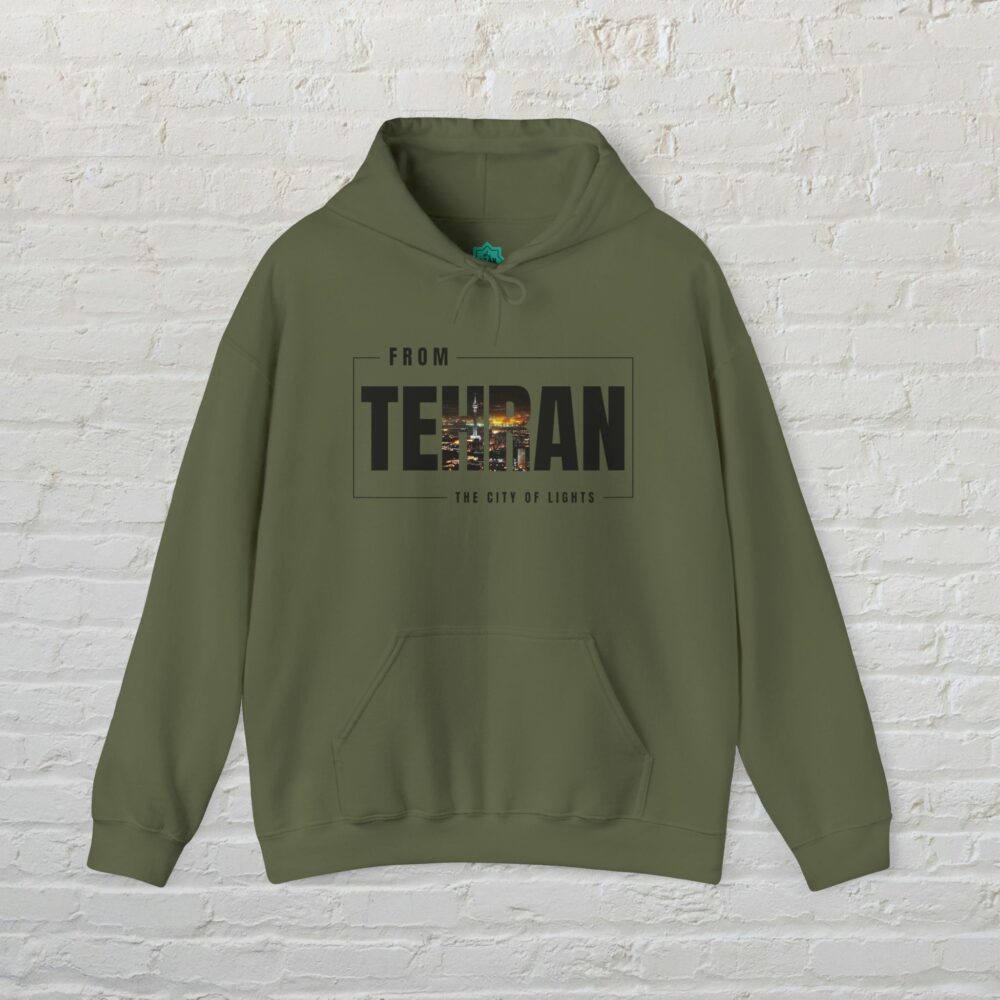 Hooded Sweatshirt - Tehran Cityscape Design