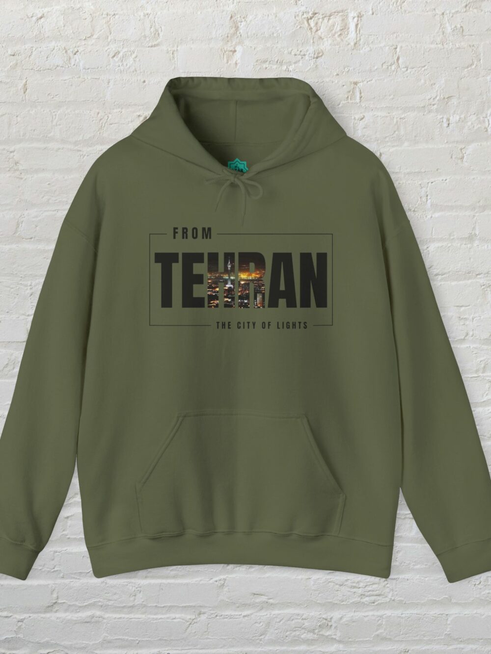 Hooded Sweatshirt - Tehran Cityscape Design