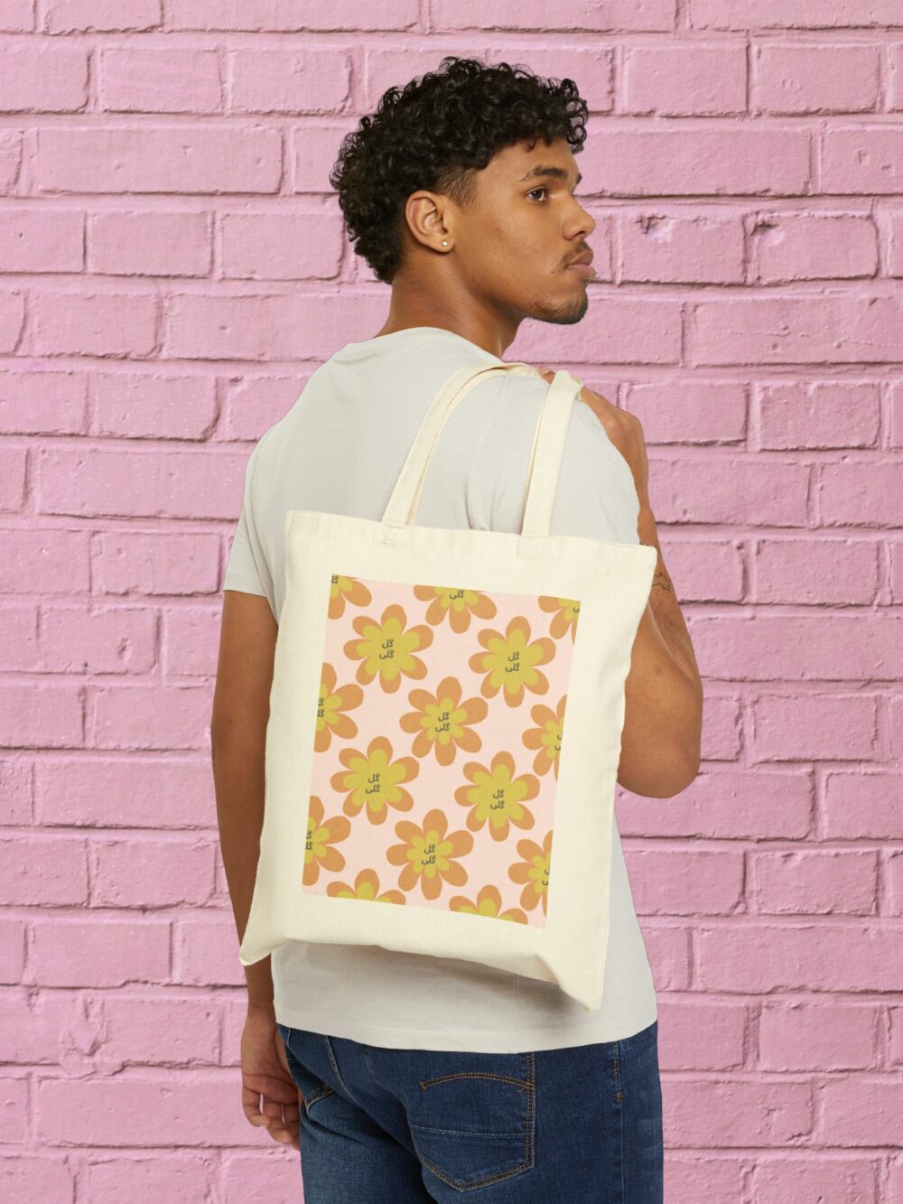 Floral Tote Bag - Cotton Canvas