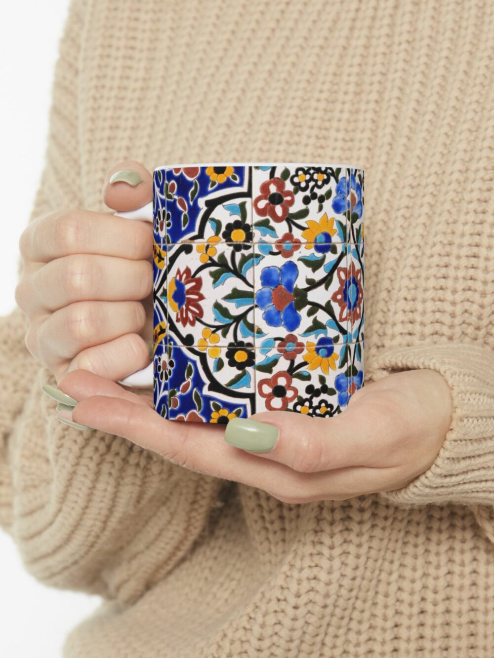 Mug Floral Kashi Design Ceramic